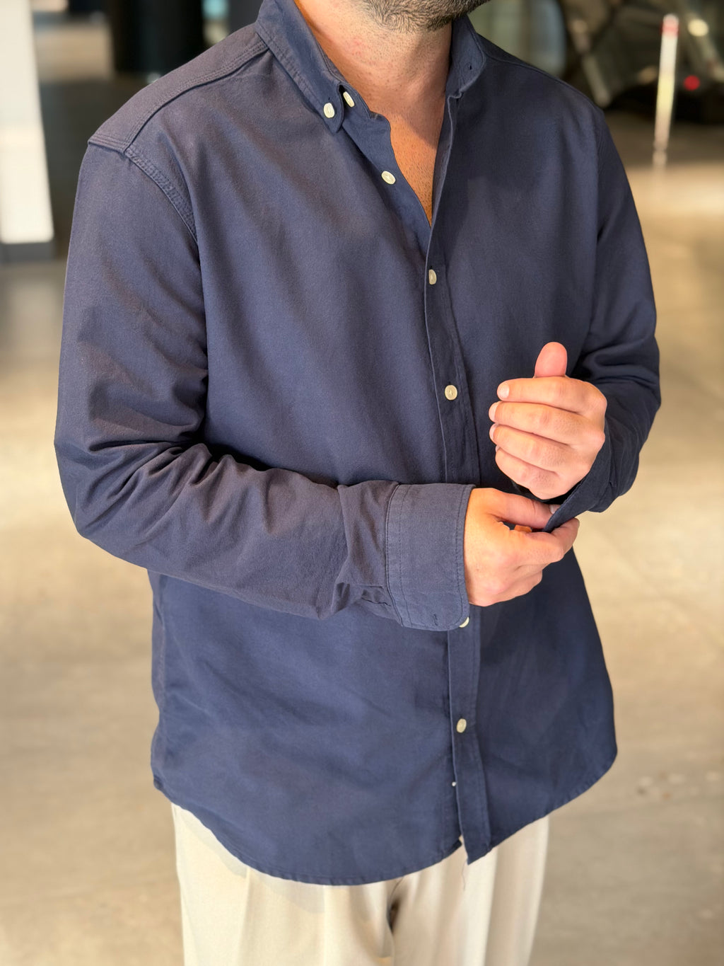 Oxford Erkek Gömlek - Lacivert OXF02