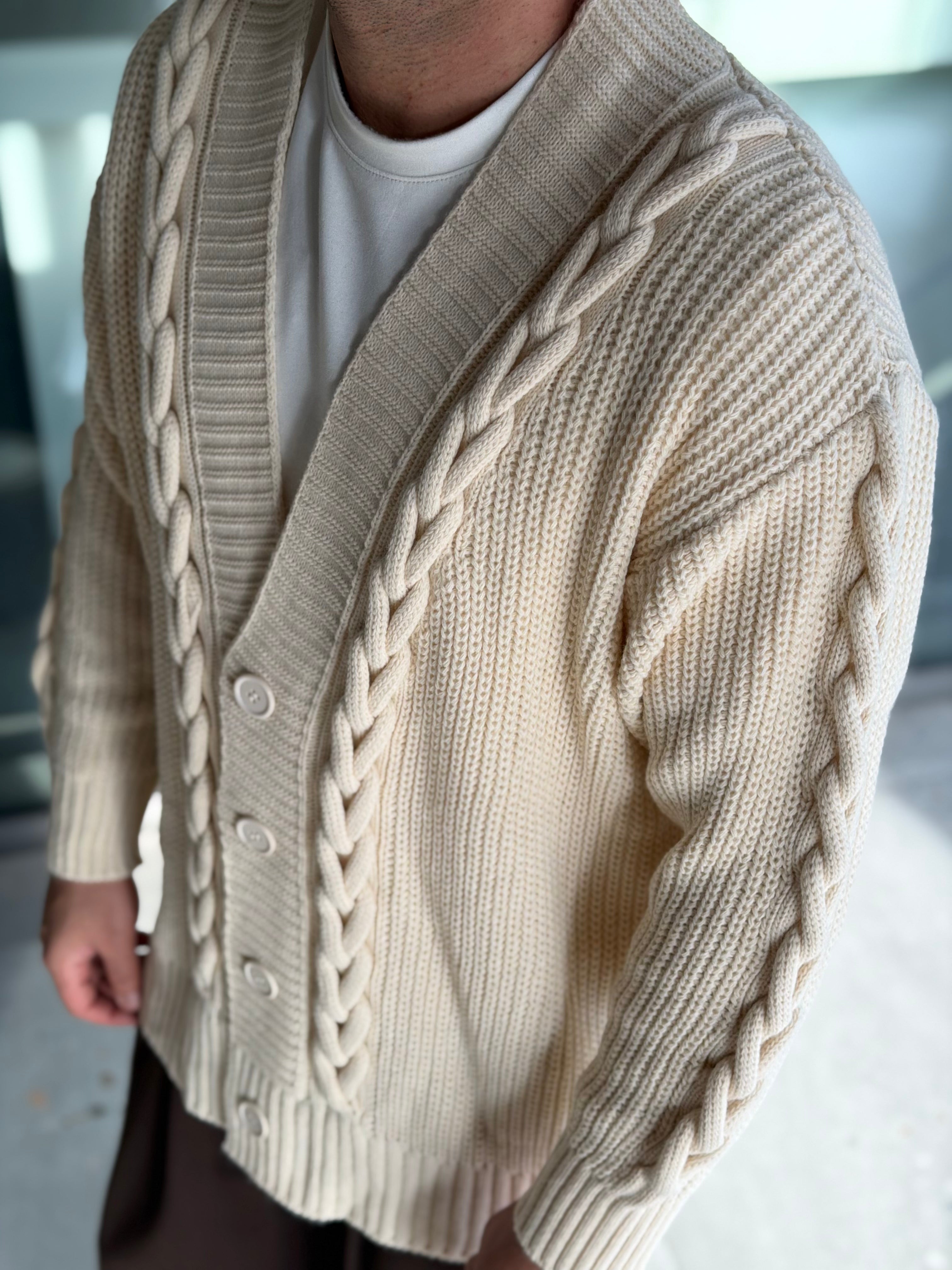 Erkek Premium İşleme Detaylı Hırka