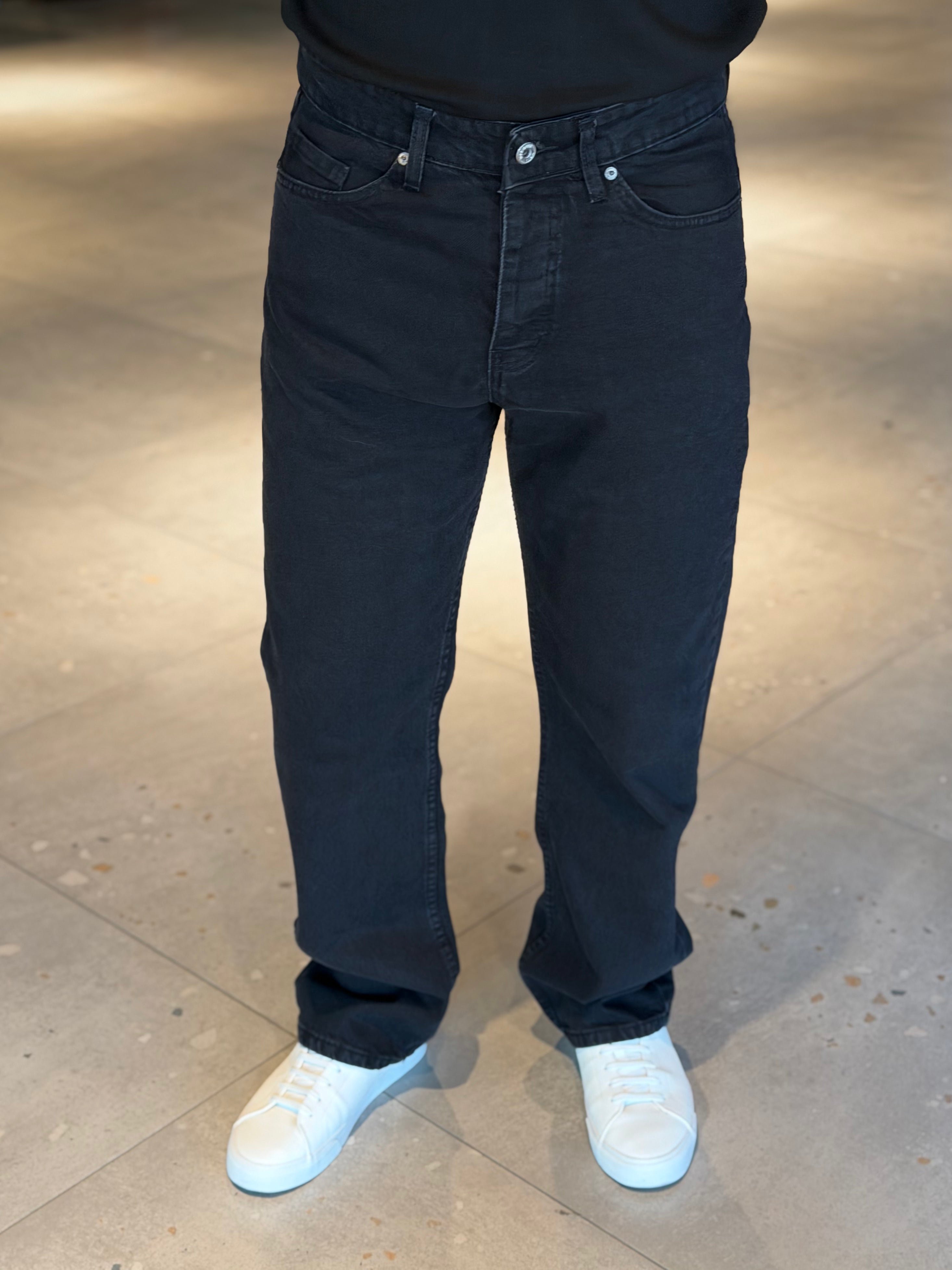 Erkek Normal Baggy Jean - Siyah BGJ01