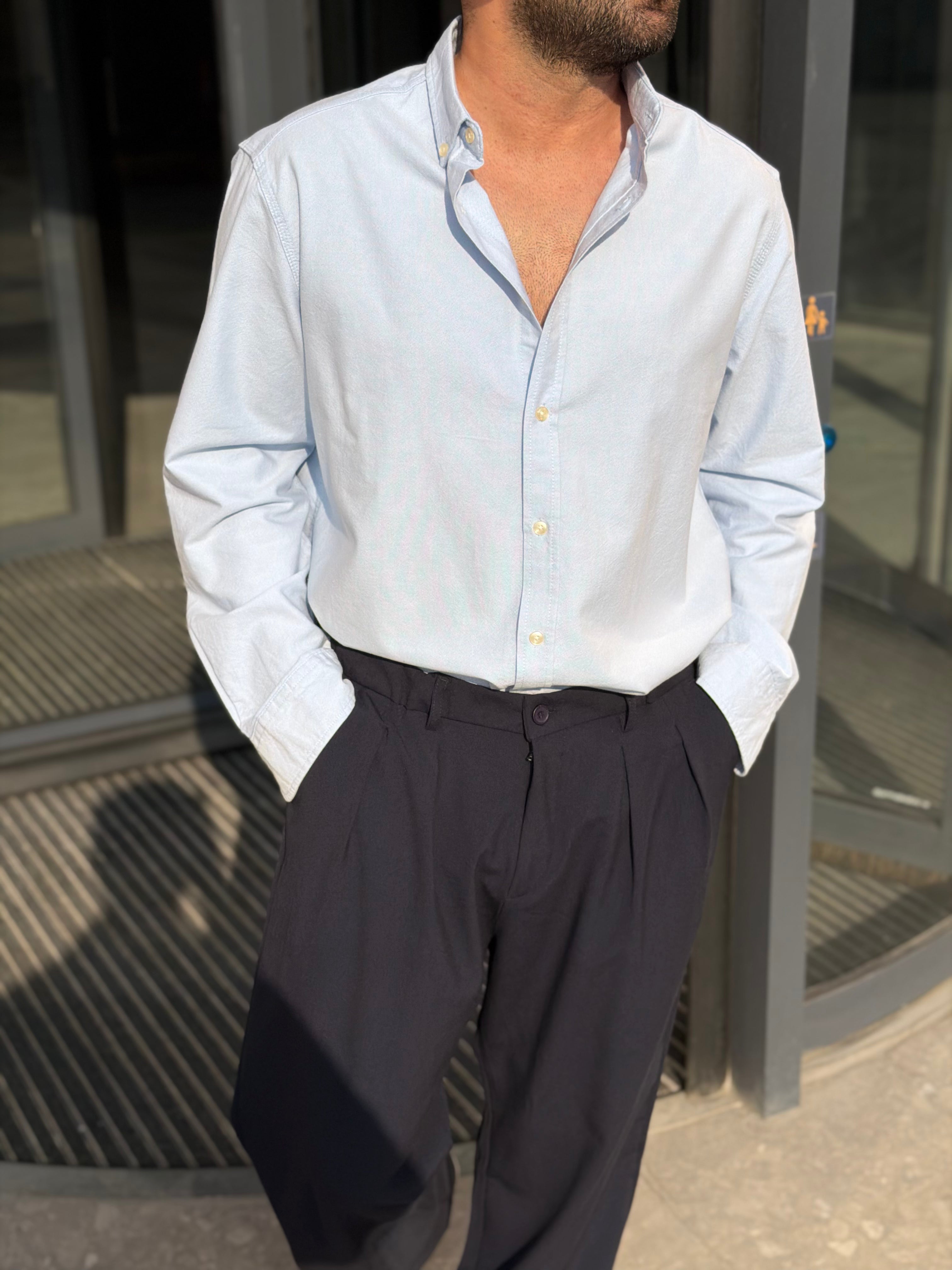 Oxford Erkek Gömlek - Bebek Mavisi OXF01