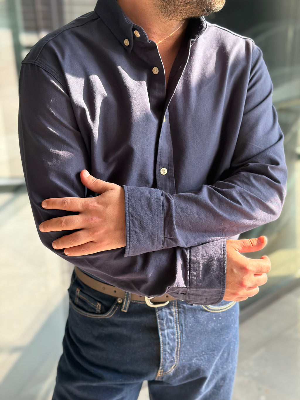 Oxford Erkek Gömlek - Lacivert OXF02